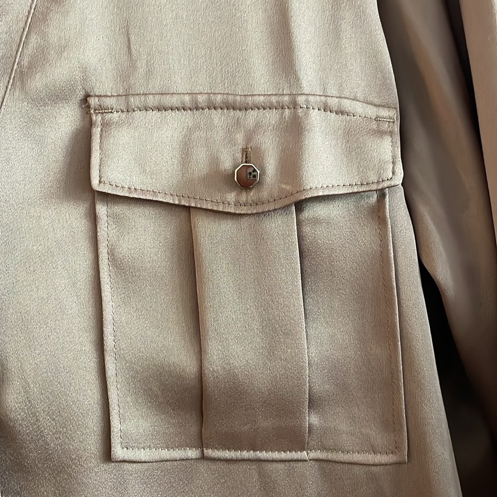 Express Satin Button Down - Picture 2 of 2